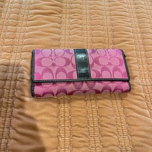 Beautiful pink Coach wallet